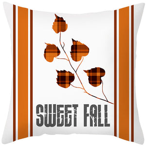 MAPLE LEAF PUMPKIN PILLOWCASE