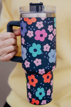 Multicolor Floral Print Stainless Tumbler Thermos Cup