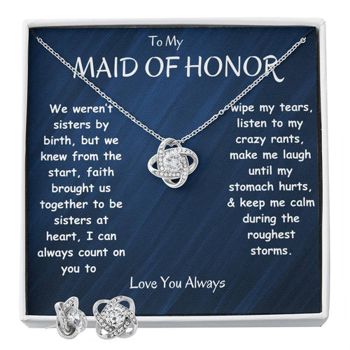 MAID OF HONOR GIFT - LOVE KNOT SET