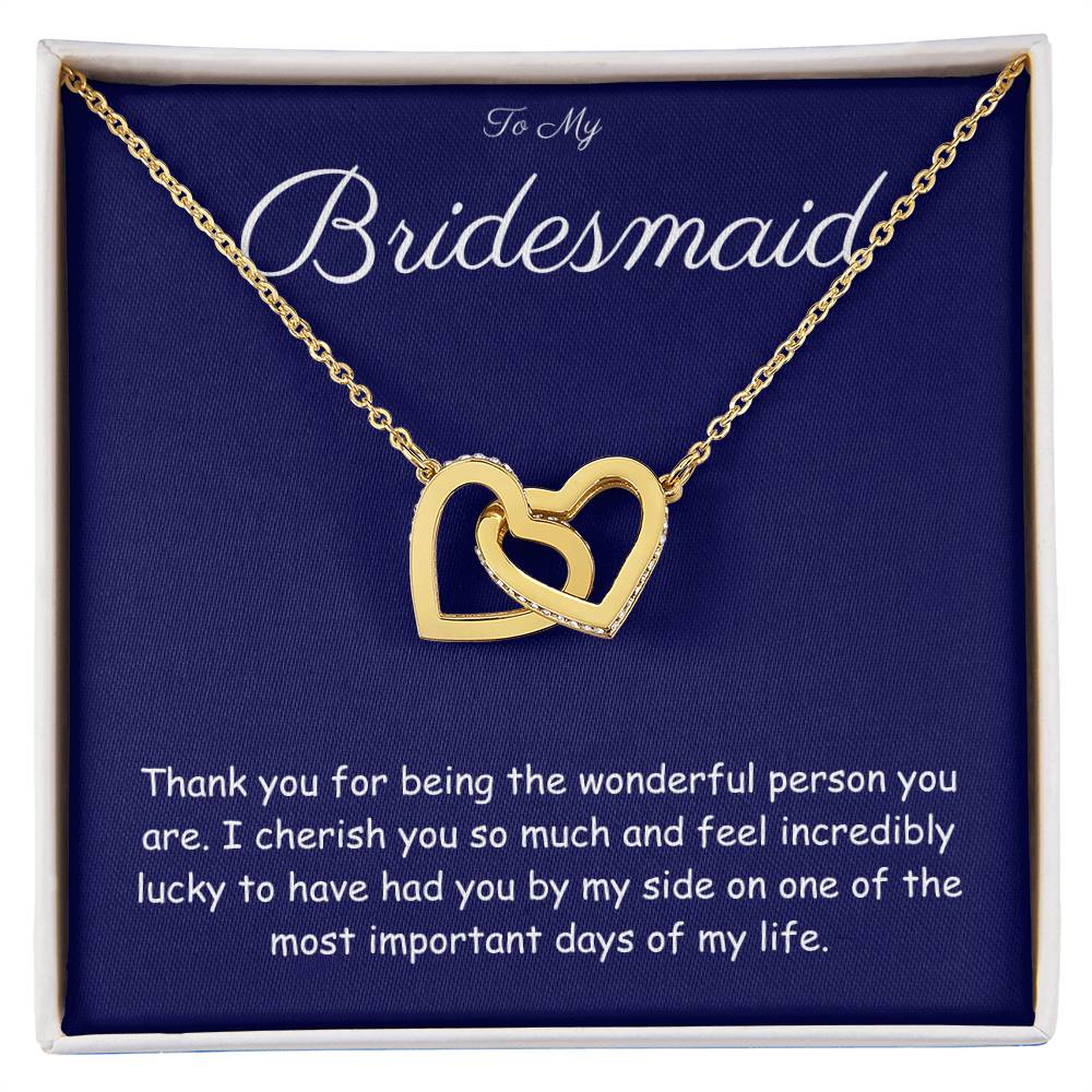 BRIDESMAID GIFT - HEART NECKLACE