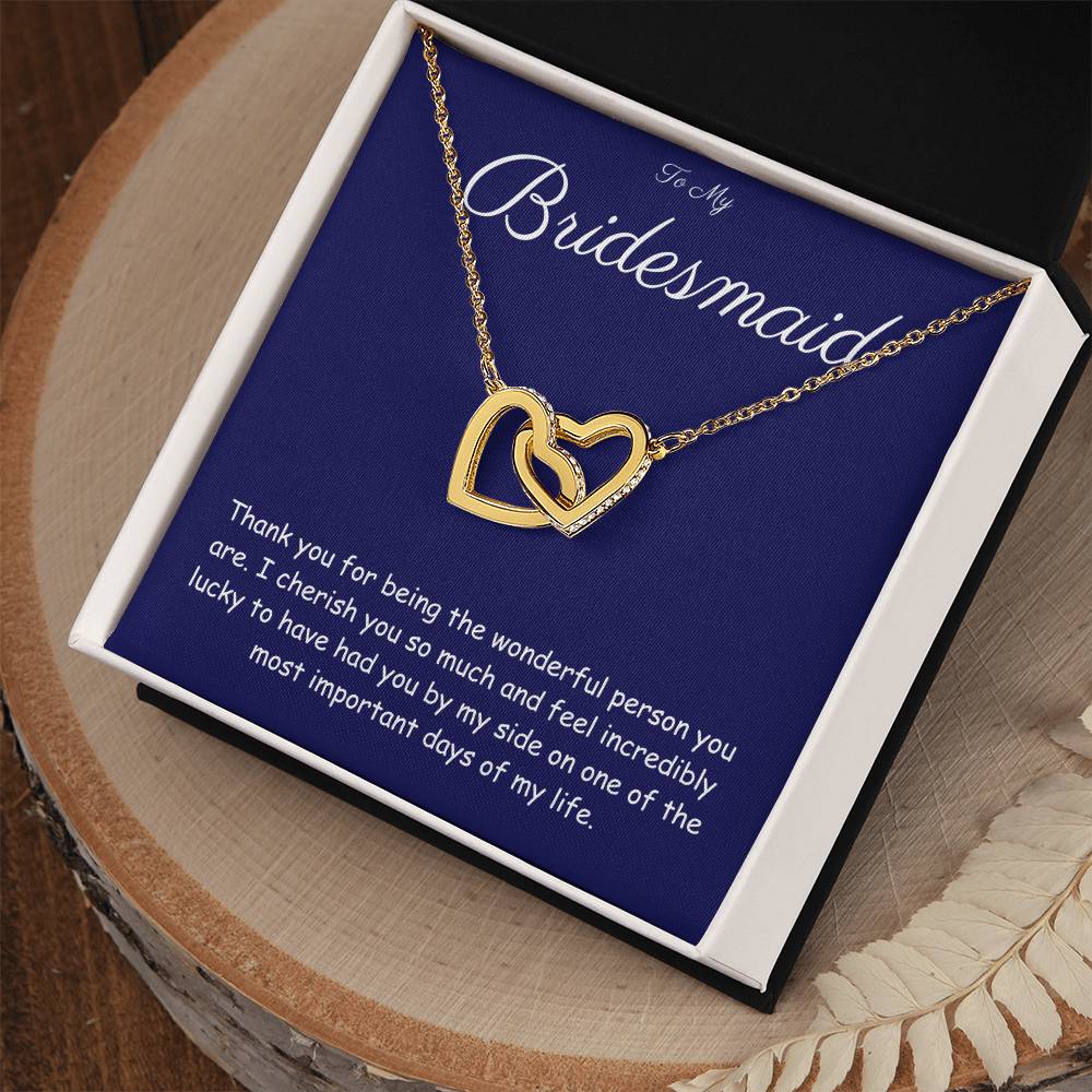 BRIDESMAID GIFT - HEART NECKLACE