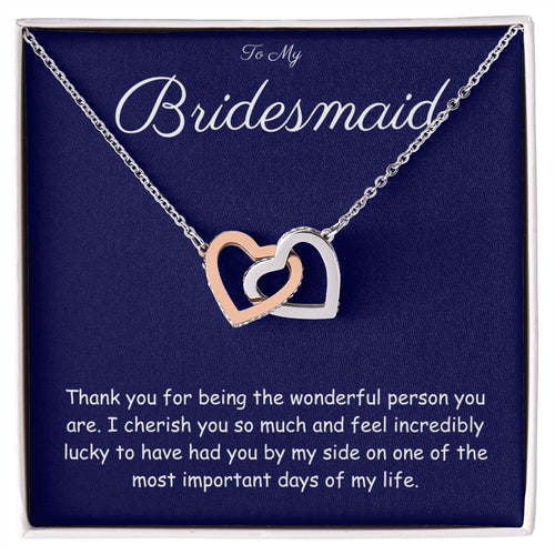 BRIDESMAID GIFT - HEART NECKLACE