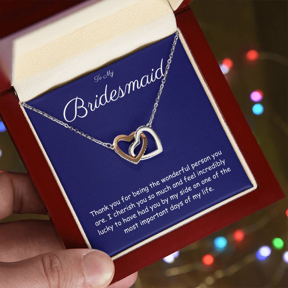 BRIDESMAID GIFT - HEART NECKLACE