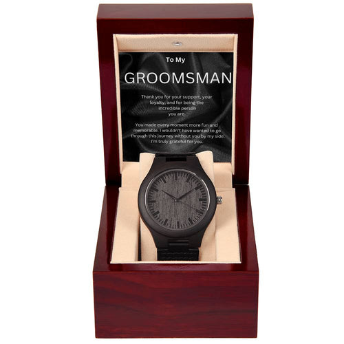 GROOMSMAN GIFT - WOODEN WATCH