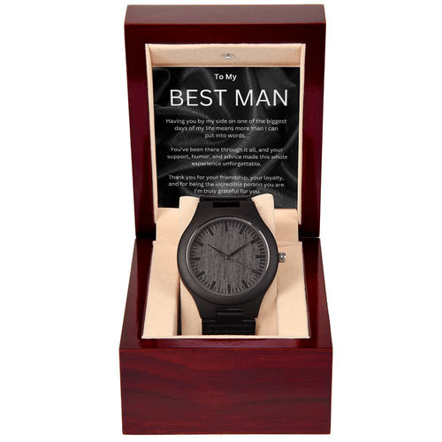 BEST MAN GIFT - WOODEN WATCH