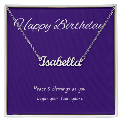 Happy Birthday Necklace