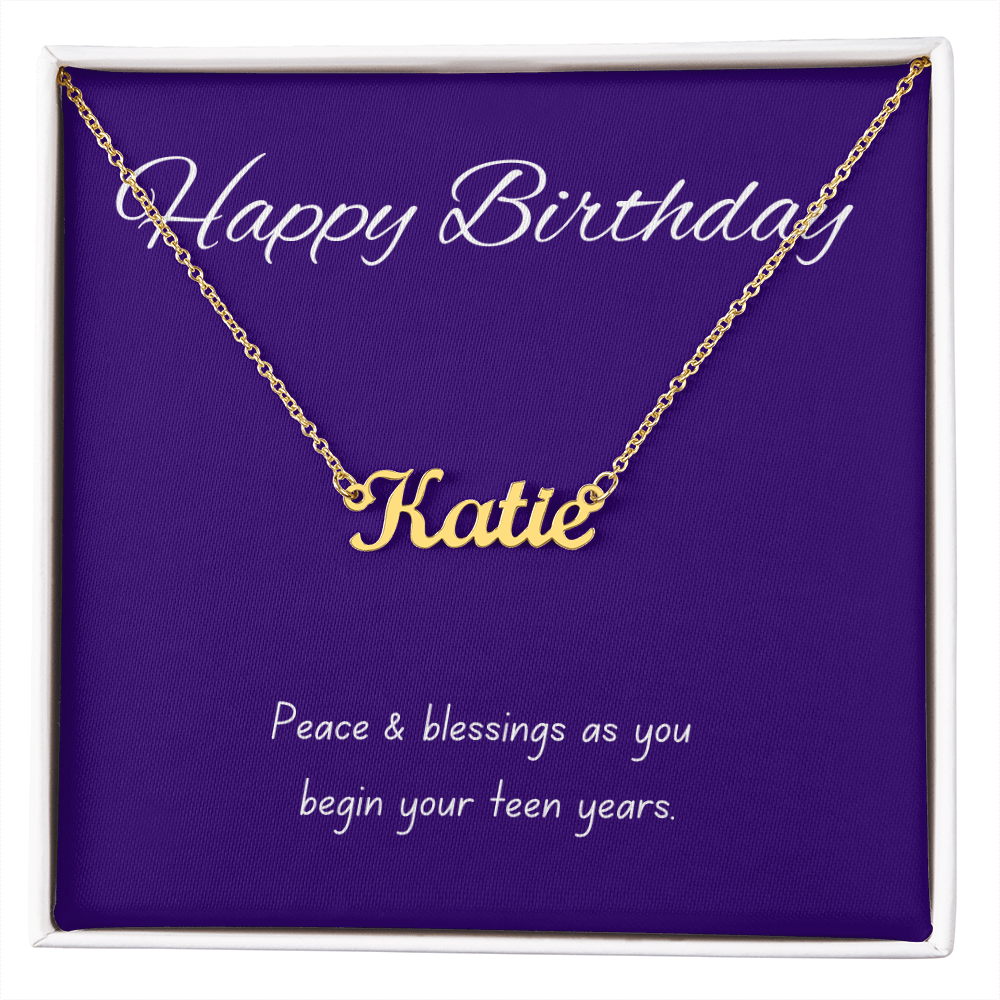 Happy Birthday Necklace