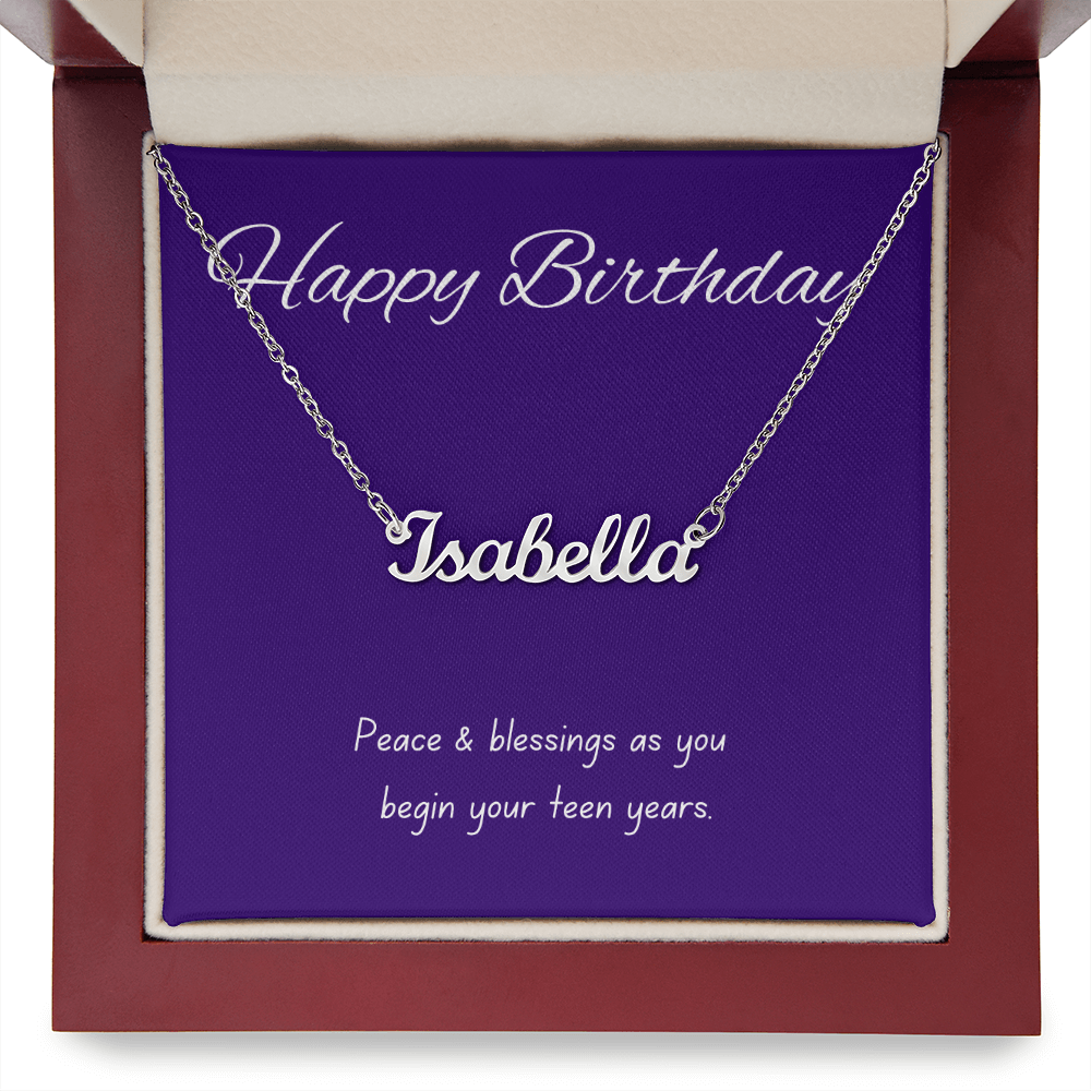 Happy Birthday Necklace