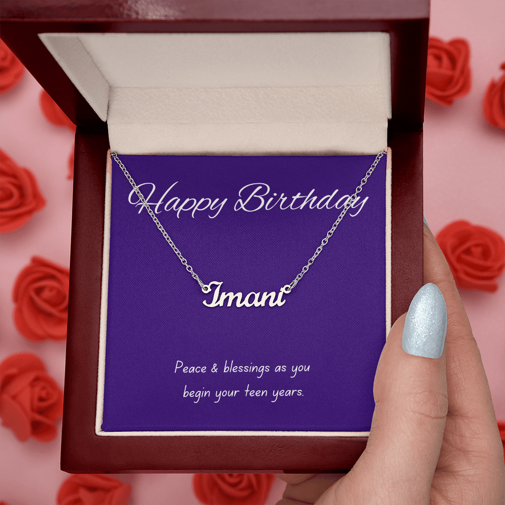 Happy Birthday Necklace