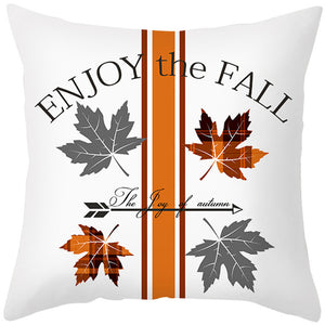 MAPLE LEAF PUMPKIN PILLOWCASE