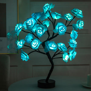 LED ROSE FLOWER TABLE LAMP