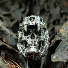 INDIAN JAGUAR WARRIOR SKULL RING