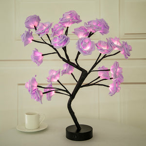 LED ROSE FLOWER TABLE LAMP