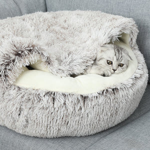 PLUSH CAT BED