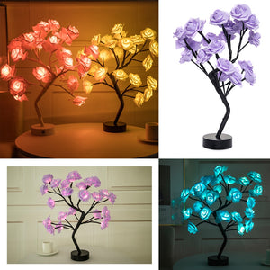 LED ROSE FLOWER TABLE LAMP