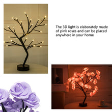 LED ROSE FLOWER TABLE LAMP