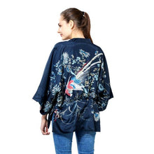 KIMONO IN NAVY & PHOENIX PRINT