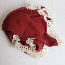 BABY BLANKET WITH TASSELS & ORGANIC COTTON