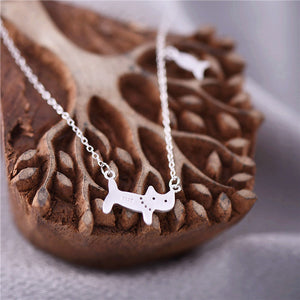 CAT NECKLACE STERLING SILVER