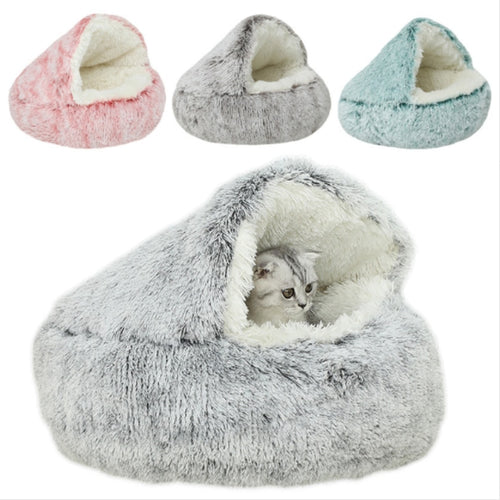 PLUSH CAT BED