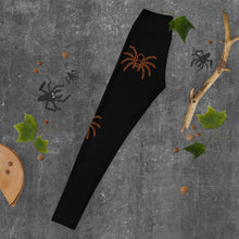 Halloween Orange Spider Leggings