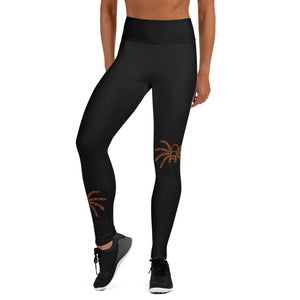 Halloween Orange Spider Leggings