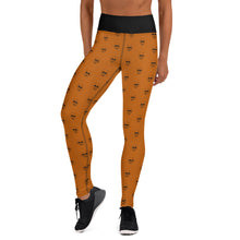 Halloween Skull Leggings in Burnt Orange