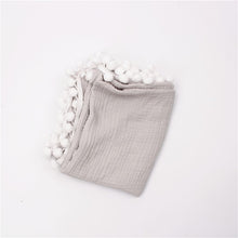 BABY BLANKET WITH TASSELS & ORGANIC COTTON