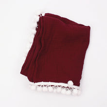 BABY BLANKET WITH TASSELS & ORGANIC COTTON