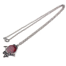 VAMPIRE BAT RED CRYSTAL PENDANT