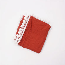 BABY BLANKET WITH TASSELS & ORGANIC COTTON