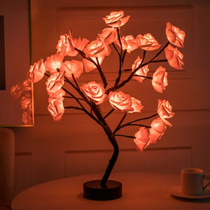 LED ROSE FLOWER TABLE LAMP