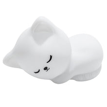 CUTE & CUDDLY SILICONE CAT LED NIGHT LIGHT