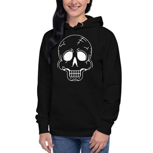 Halloween White Skull Hoodie Unisex