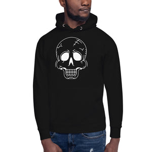 Halloween White Skull Hoodie Unisex