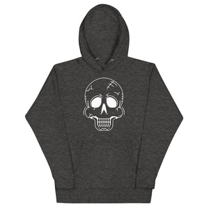 Halloween White Skull Hoodie Unisex