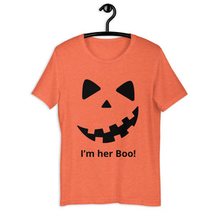 Halloween Couples' T-shirt (I'm her Boo!)